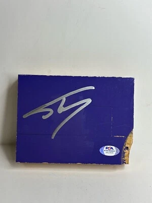 Shaquille O'Neal Firmado Usado Grapas Piso Board Lakers 4 1/2 x 6 PSA 9A22694 Foto 1 de 3