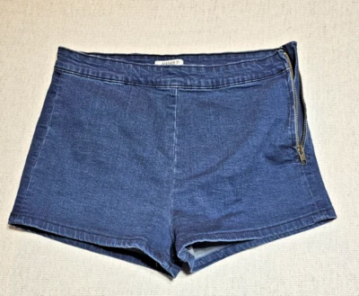 Pantalones cortos Forever 21 azules para mujer talla 28 cremallera lateral Foto 1 de 4