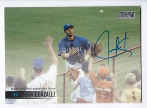 2021 Topps Stadium Club #SCBA-JG JUAN GONZALEZ Texas Rangers AUTO - Picture 1 of 2