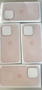 Lot of 4 Authentic Apple iPhone 15 Pro Silicone Cases Light Pink MT1F3ZM/A - Zdjęcie 1 z 7