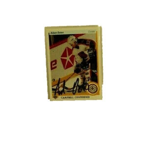 1990-1991 Upper Deck Hockey #483 Adam Oates Hockey Card AUTOGRAPH MINT - Picture 1 of 1