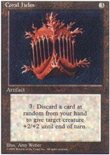 4x Coral Helm ~ Lightly Played 4th Edition Fourth MTG Magic x4 4 UltimateMTG Pla