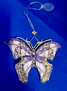 BRADFORD EDICIONES MARIPOSA ALAS SEDA PORCELANA # 38971 2002 - Imagen 1 de 5