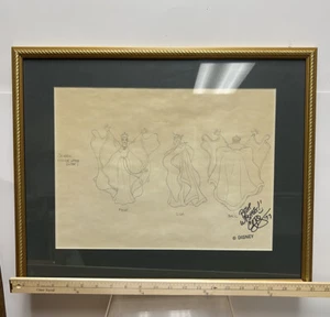 Rare Disney Evil Queen Villain Original Concept Art Drawing for Water Globe - Picture 1 of 12