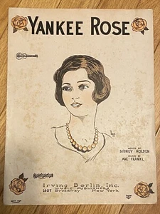 1926 YANKEE ROSE Vintage Sheet Music by Abe Frankl, Sidney Holden PRETTY GIRL - Picture 1 of 4