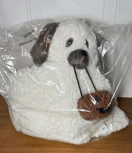 Cuscino zucca fantasma Doug The Dog Gus Pottery Barn nuovo con etichette Halloween - Foto 1 di 4