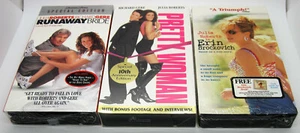 PRETTY WOMAN Runaway Bride ERIN BROCKOVICH New Sealed Vintage VHS Julia Roberts - Picture 1 of 11