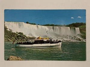 Vintage 1960s Niagara Falls Maid Of The Mist Postcard Souvenir Tour Boat Canada - Picture 1 of 5