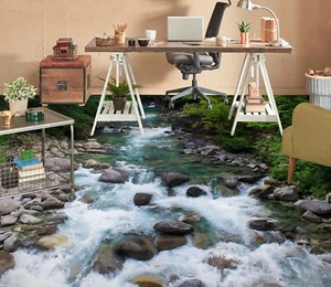 3D River Stones O2155 Floor WallPaper Murals Wall Print 5D AJ WALLPAPER AU Fay - Picture 1 of 6