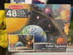 Weihnachten Melissa & Doug Sonnensystem Bodenpuzzle 48 Stck. 3' x 2' BRANDNEU IN BOX - Bild 1 von 3
