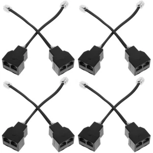 4 sztuki podróżny analogowy adapter telefoniczny rozdzielacz do kabla telefonicznego - Zdjęcie 1 z 12