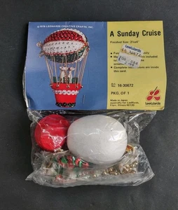 LEEWARDS A Sunday Cruise Vintage Sequin Christmas Ornament Kit, NEW OLD STOCK - Picture 1 of 6
