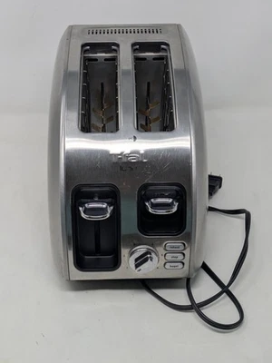 T-Fal Avante Icon Toaster Model T24-A / Stainless Steel / 2 Slice Bagel Setting - Image 1 of 4