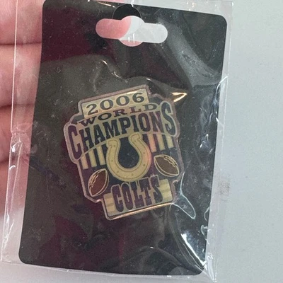 2006 World Champions Indianapolis Colts Stadium Enamel Pin – NFL Carded - Image 1 of 3