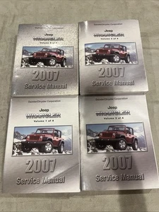 2007 Jeep Wrangler Shop Service Repair Manual, Mopar Manuals, Full Set - Picture 1 of 2