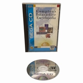 Compton's Interactive Encyclopedia (Sega CD, 1994) Complete w/ Manual + Reg Card