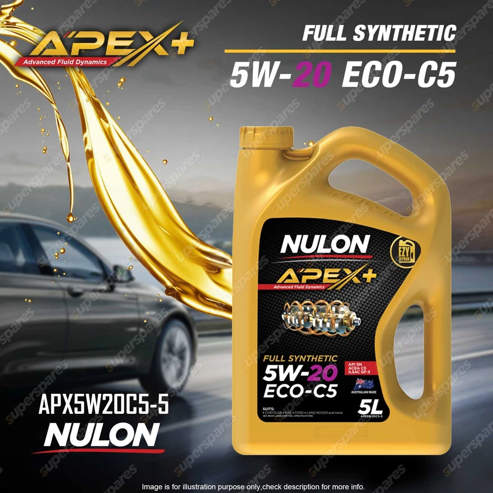 Nulon Full Synthetic APEX+ 5W-20 ECO-C5 Engine Oil 5L APX5W20C5-5 - image 1 of 2
