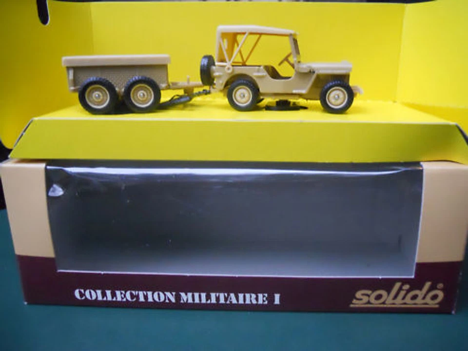 Solido Militare Jeep Willys E Rimorchio 4 Ruote Fuori Commercio Nuovo Scatola. - Immagine 1 di 1