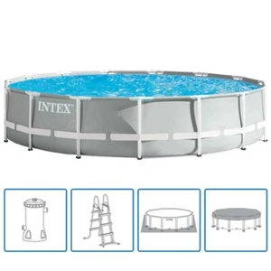 Intex 26724 Piscina Prism Frame 457x107 Completa di pompa filrto telo e scaletta - Imagen 1 de 2