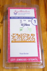 SPELLBINDERS DIE FLORAL BORDER S2-032 NEW DIE - CUT, EMBOSS, STENCIL NIP + - Picture 1 of 1