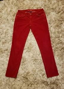 Spoon Jeans Red Corduroy Pants Juniors Size 11 - Picture 1 of 11