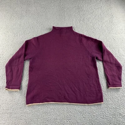 Винтажный Venezia джинсы свитер женщин 14/16 фиолетовый ягнят шерсти смесь насмешливый воротник - Изображение 1 из 4