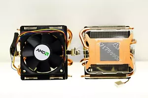 AMD Copper Heat Pipe CPU Cooler Fan FM2+ FM2 FM1 AM3+ AM3 AM2+ AM2 940 939 754 - Picture 1 of 4