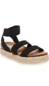 Steve Madden Womens Kimmie Black Espadrilles Shoes 8 Medium (B,M)  - Bild 1 von 4