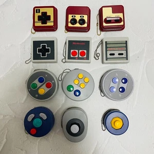 Nintendo Controller Button Collection Keychain Charm Complete Set of 12 New - Picture 1 of 20