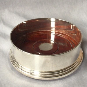 1993 Solid Silver Bottle Coaster By Laurence R Watson & Co, Birmingham - Picture 1 of 5