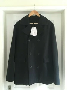 Giacca pavone lana grigio scuro Homme taglia XL nuova con etichette - Foto 1 di 7