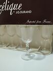 Vintage Jg Durand Angelique Set Of 6 Cordial Glass 1 3/4 Oz Single Shot Glasses