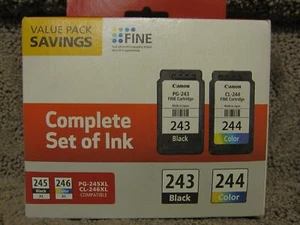 Canon PG-243 Schwarz und CL-244 Farbe Komplettset Tinte Vorteilspack 243 244 - Bild 1 von 5