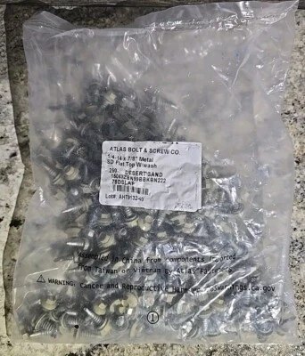 250 tornillos hexagonales autoperforantes Atlas 1/4-14 x 7/8" con arena del desierto lavado  Foto 1 de 4