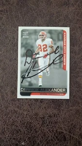 2000 Pacific Paramount Derrick Alexander #113 - Kansas City Chiefs- AUTOGRAPHED! - Picture 1 of 2