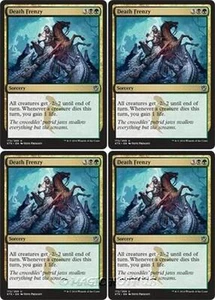 MTG - 4x DEATH FRENZY - Khans of Tarkir (U) - Picture 1 of 1