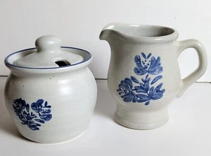 Vintage Pfaltzgraff Yorktowne CREAM #24 AND SUGAR #22 SET Made in USA - Picture 1 of 15