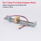 Dc5v 2-Phase 4-Wire Micro 15Mm Stepper Motor 90Mm Long Linear Screw Slider Block