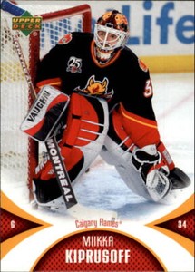 2006-07 UD Mini Jersey Collection #14 Miikka Kiprusoff - NM-MT