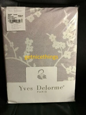 Funda nórdica Yves Delorme King 111x92" balada púrpura blanco lunares de flor de cerezo Foto 1 de 4