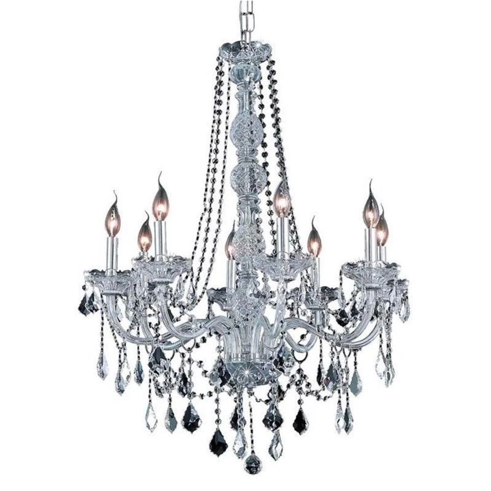 Elegante Lámpara de araña de cristal real Lighting Verona 28" 8 luces Foto 1 de 1