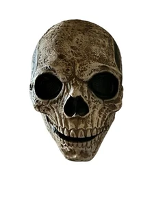 Halloween Skull Face Mask Costume Cosplay Latex Eye Vent Mouth Moves Adult Youth - Picture 1 of 6