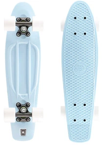 Skateboard Xootz Kid Retro Plastic Complete Cruiser Boys Pastel Blue 22" Outdoor - Picture 1 of 5