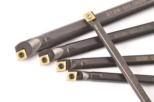 S06K S07K S08K SCLCR06 S10K-SCLCR06 S12M-SCLCR06 soporte + 5 piezas CCMT060204 inserto - Imagen 1 de 5