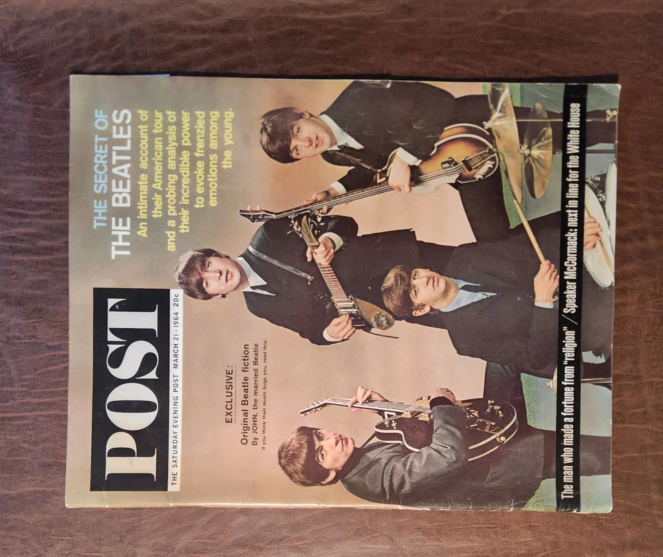 The Saturday Evening Post Magazine March 21 1964 Beatles Issue. - Image 1 of 1
