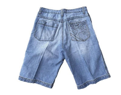 Pantalones Cortos Vaqueros Timberland Bordados Vintage Años 00 Sueltos Hip Hop Para Hombres Talla 36 Foto 1 de 4