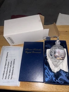 2014 Thomas Kinkade Crystal Christmas Ornament Together At Heart w/Box and COA - Picture 1 of 6