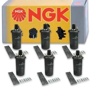 6 pc NGK 48776 U1099 Ignition Coils for UF7 UF4 UF-7 UF-4 MD025703 MD025702 ya - Picture 1 of 5