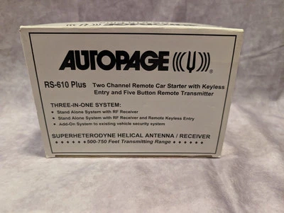 AutoPage RS-610 Plus Remote Car Starter with 2 keyless entry fobs - Image 1 of 4
