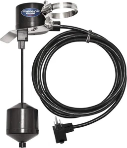 Superior Pump 92010 Vertical Float Switch , Black 10-Foot, - Picture 1 of 5